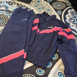 Sergio Tacchini Blue and Pink Jogger Set